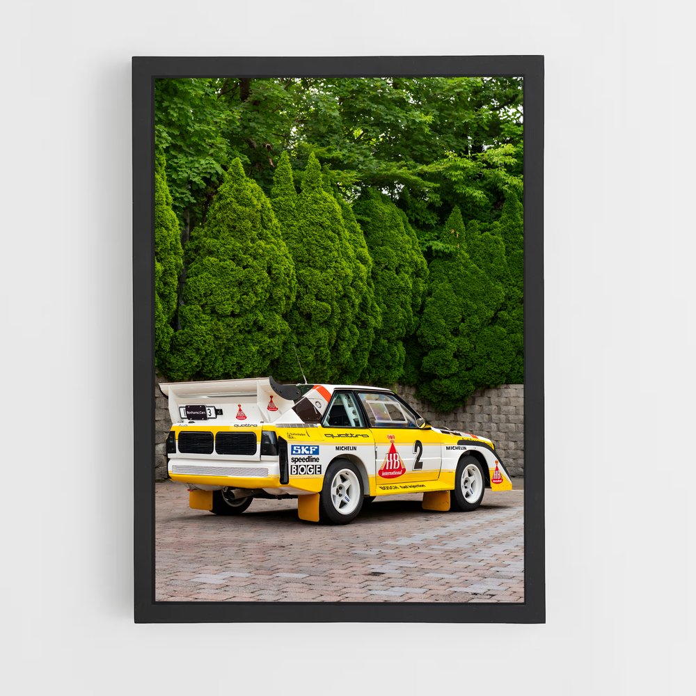 Poster Vintage Racer – affiche Audi (vue 2)